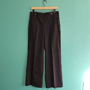 Ann Taylor Weekend Collection Wide-leg Sailor Pant - Navy Blue (Night Sky)